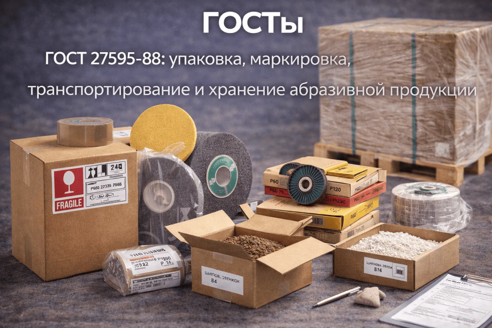 ГОСТ 27595-88: упаковка, маркировка, транспортирование и хранение абразивной продукции ГОСТ 27595-88: упаковка, маркировка, транспортирование и хранение абразивной продукции БЛТ Абразив